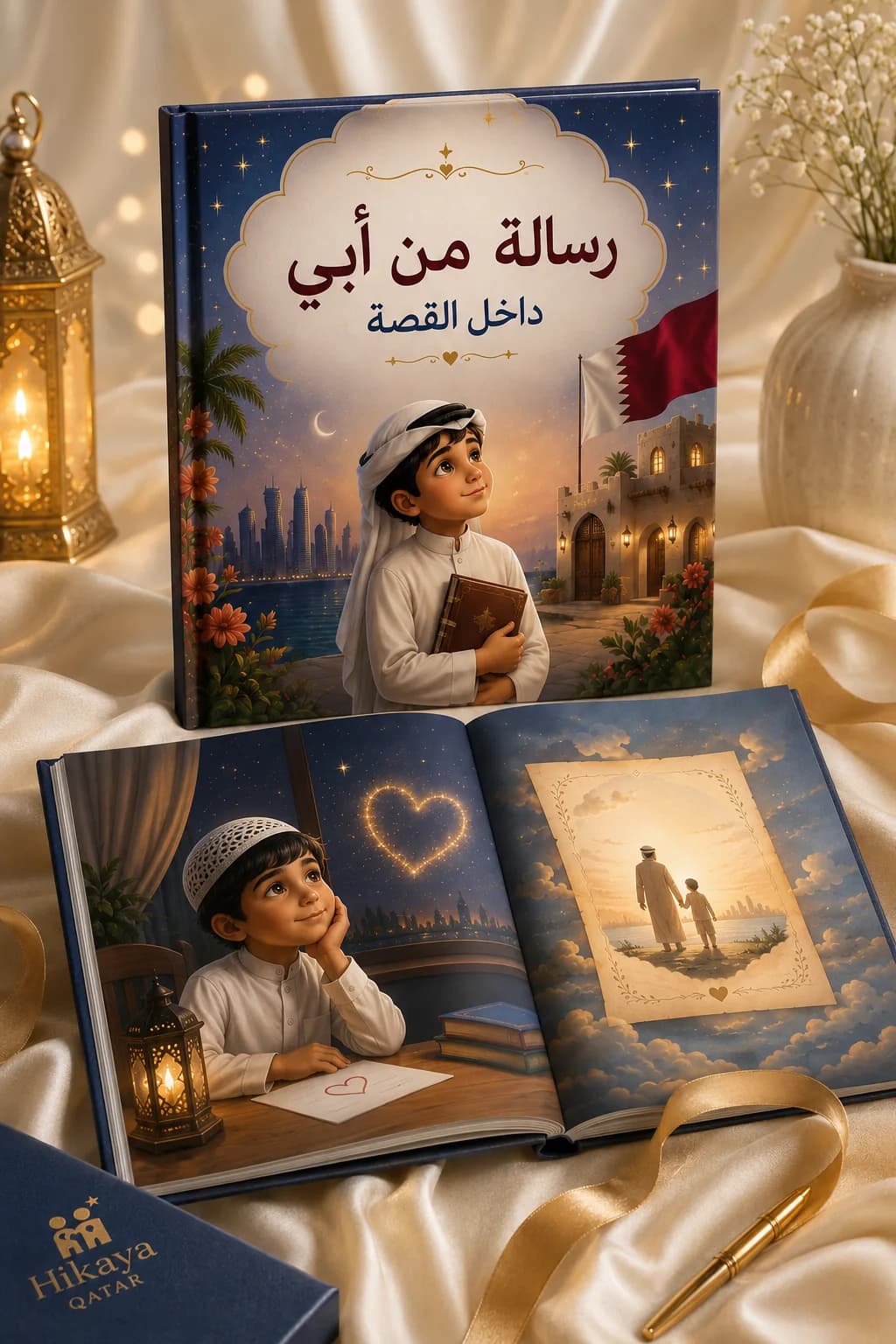 نموذج قصة مخصصة تحمل رسالة عاطفية من الأب أو الأم للطفل