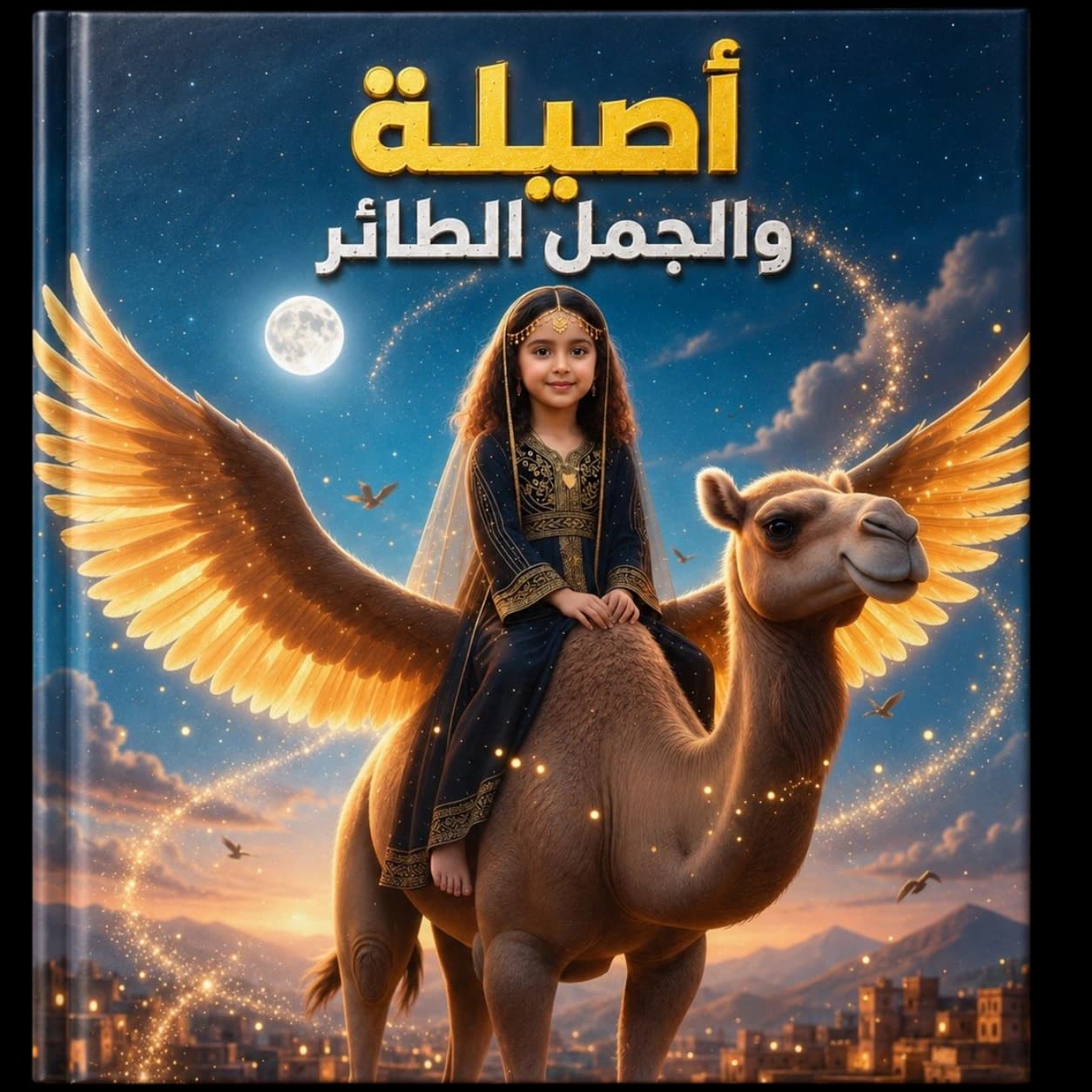 غلاف قصة أصيلة والجمل الطائر
