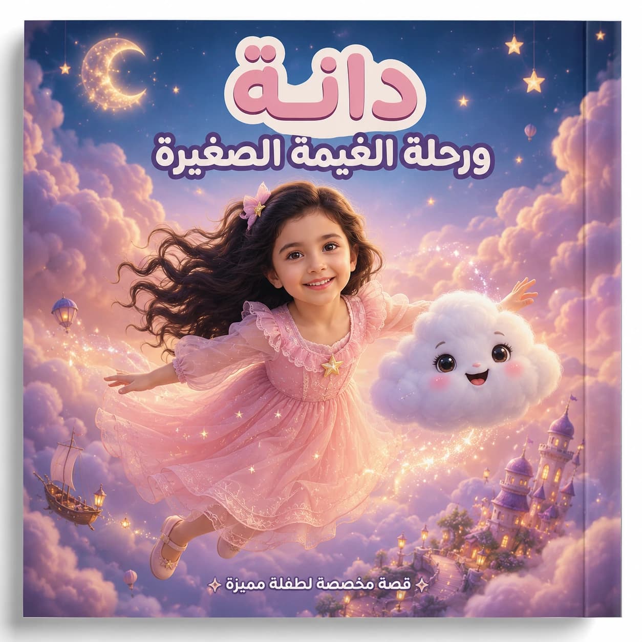 غلاف قصة دانة ورحلة الغيمة الصغيرة