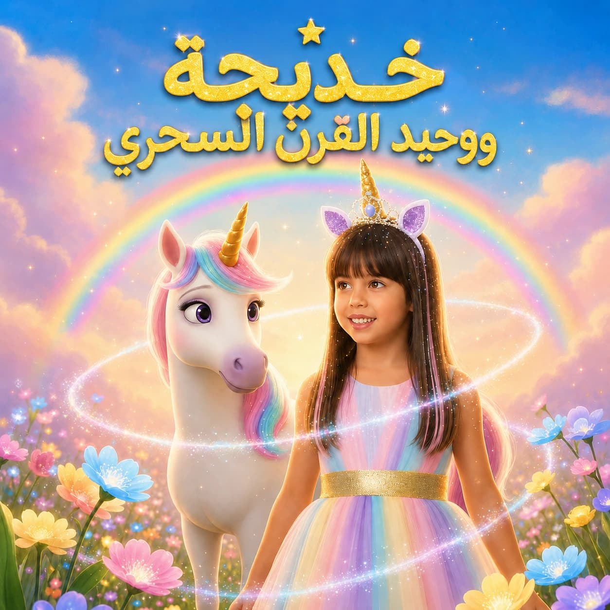 غلاف قصة خديجة ووحيد القرن السحري