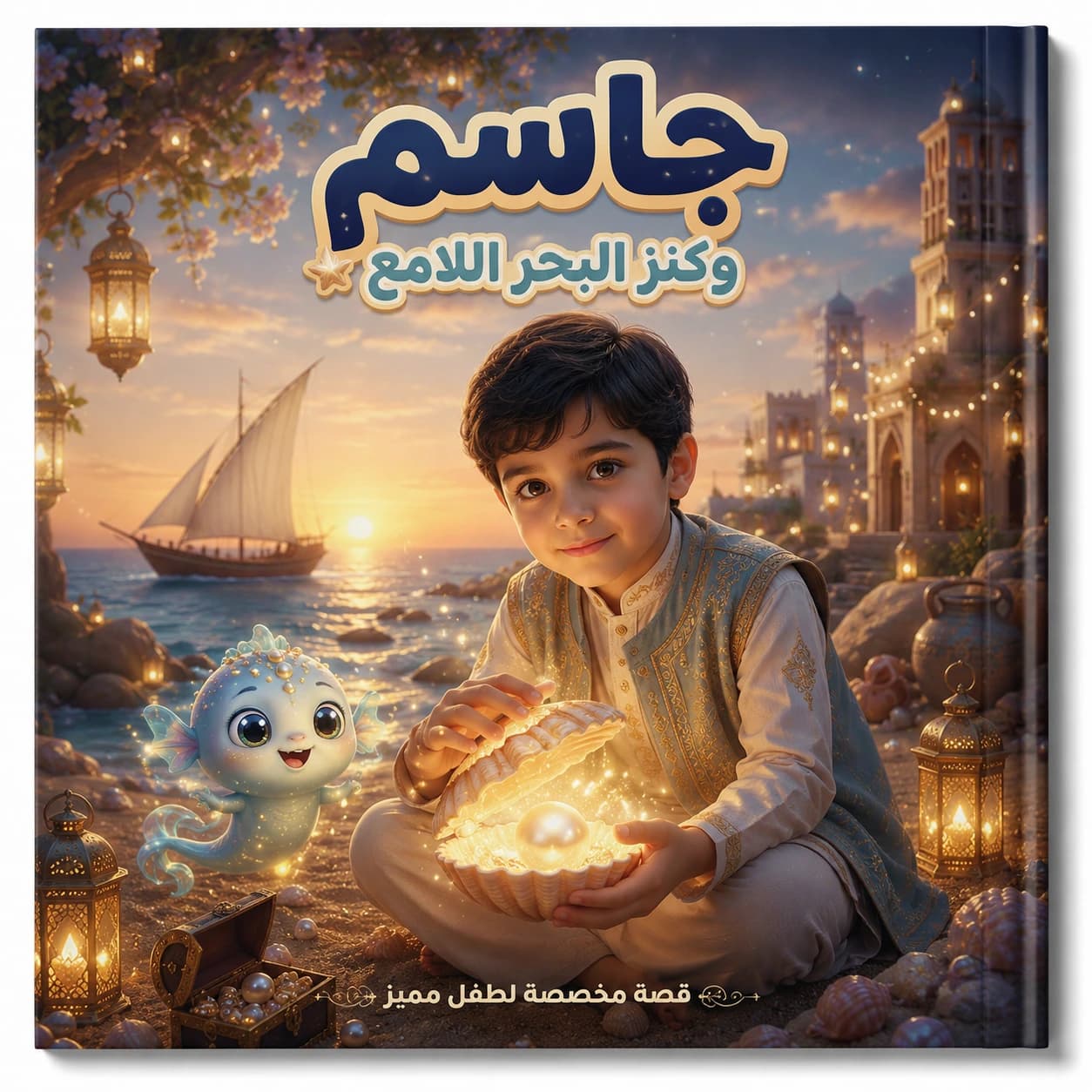 غلاف قصة جاسم وكنز البحر اللامع