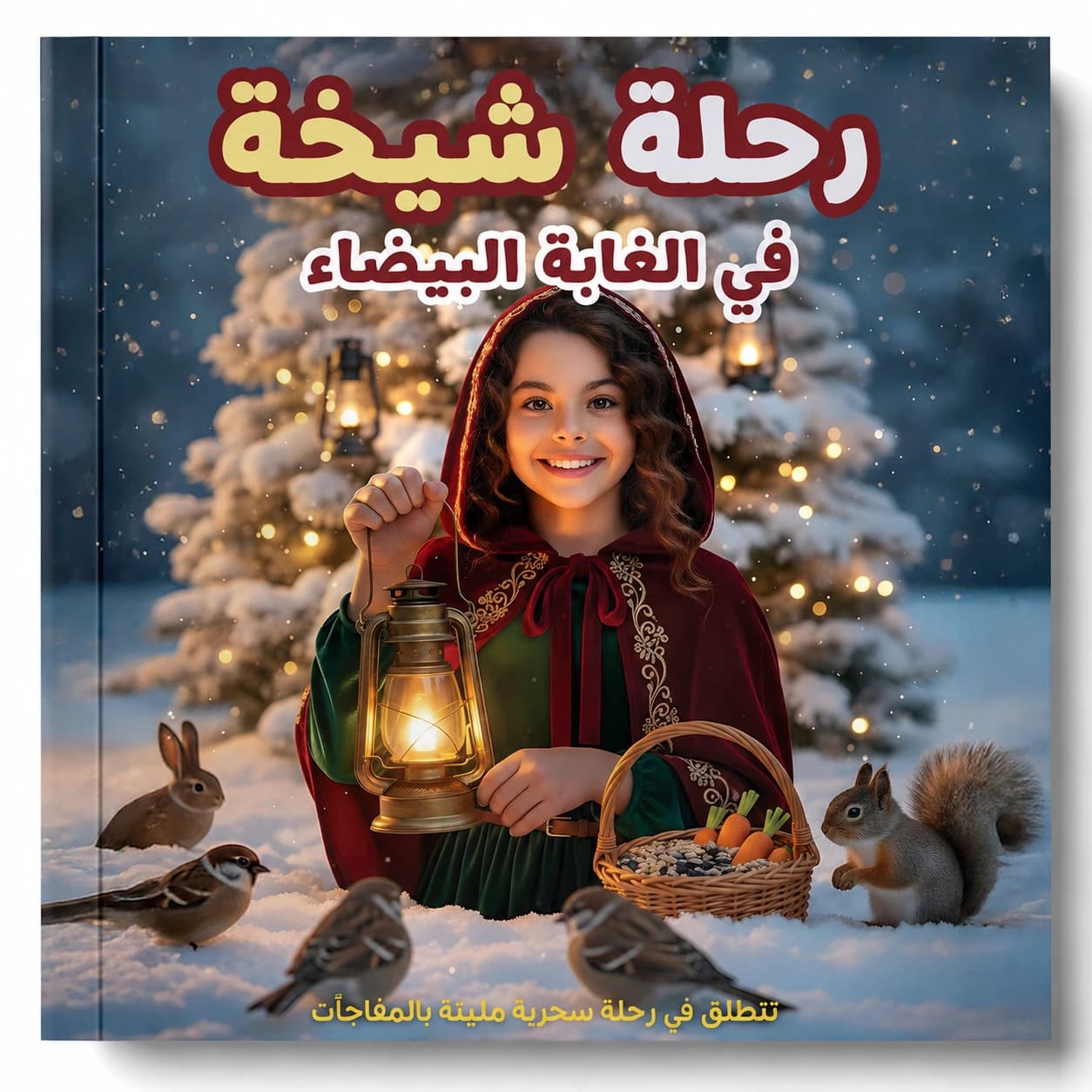 غلاف قصة رحلة شيخة في الغابة البيضاء