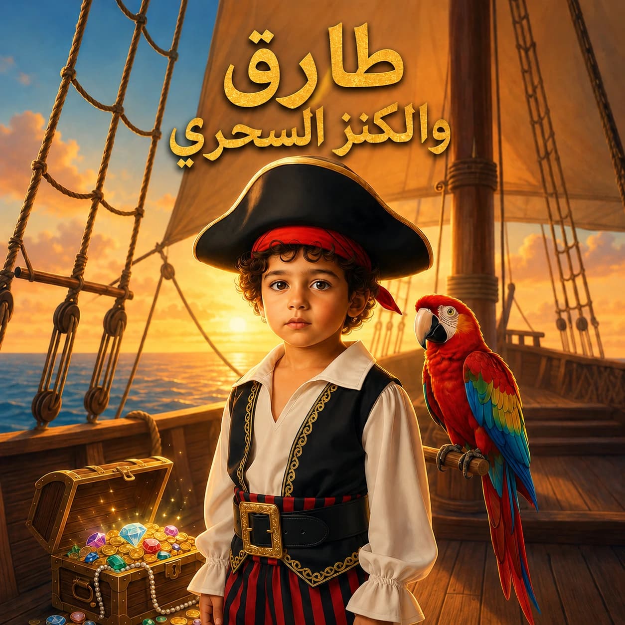 غلاف قصة طارق والكنز السحري