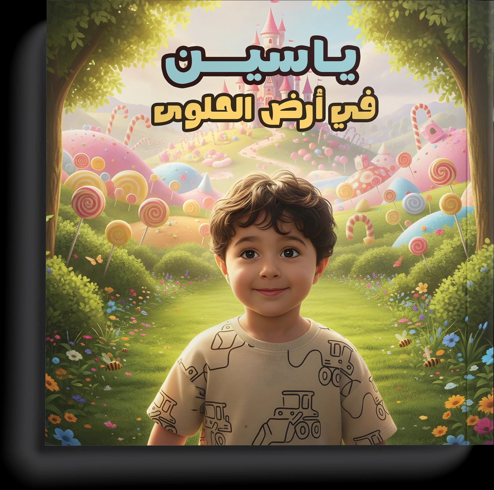 غلاف قصة ياسين في أرض الحلوى
